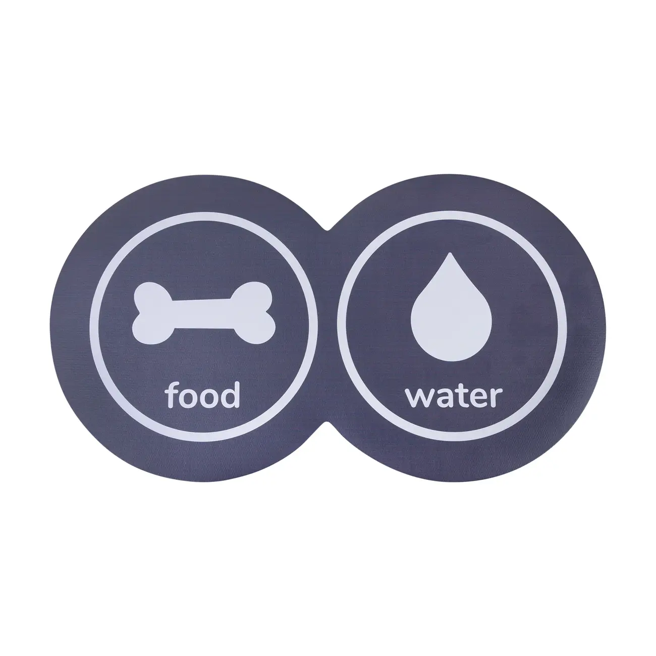 TAPETE PARA COMEDOURO PET FOOD WATER - KONKRET/BRANCO - Foto 1