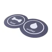 TAPETE PARA COMEDOURO PET FOOD WATER - KONKRET/BRANCO - Foto 2