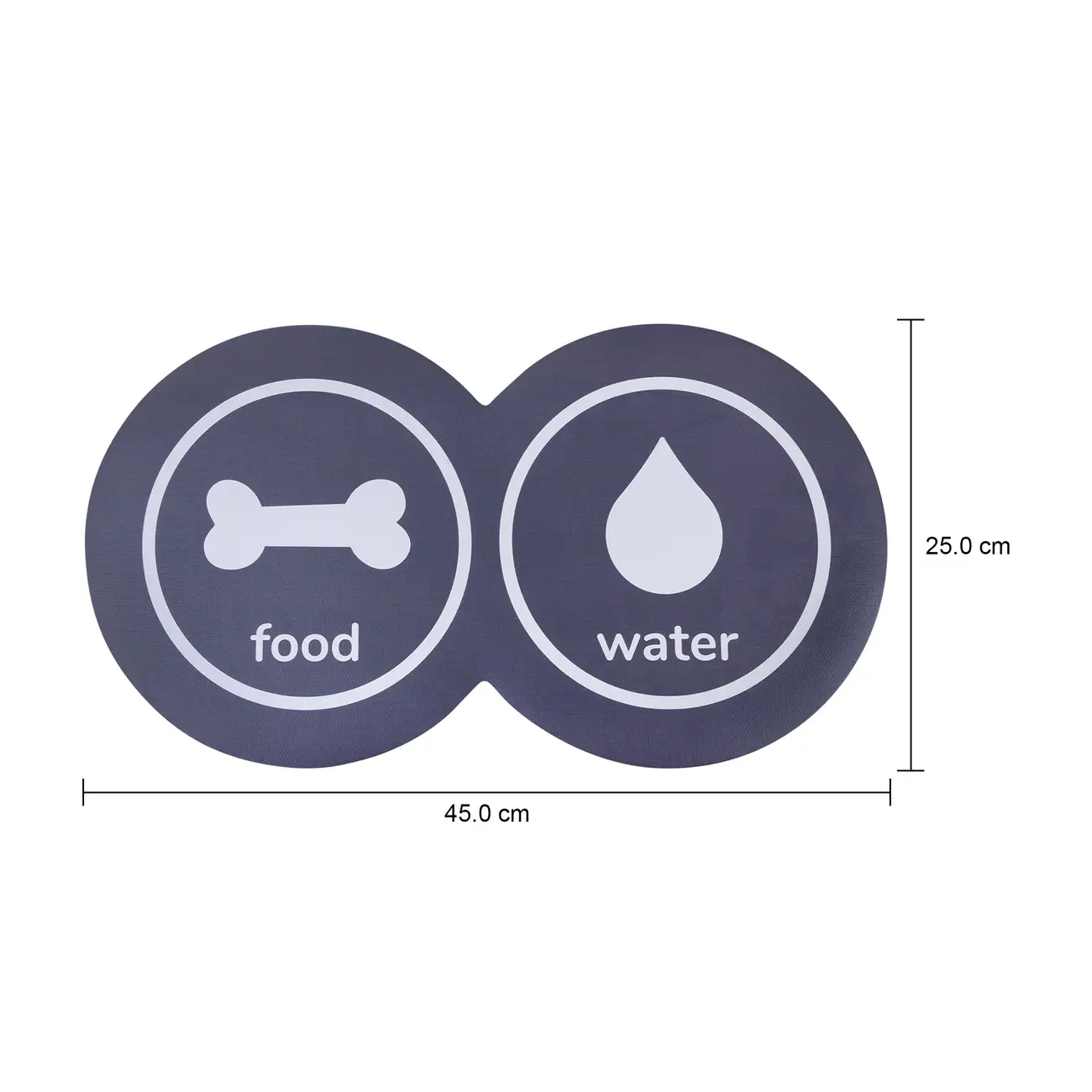 TAPETE PARA COMEDOURO PET FOOD WATER - KONKRET/BRANCO - Foto 7