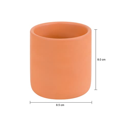 Imagem com medidas do produto CACHEPÔ 8 CM REPOUSO