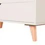 CÔMODA 5 GAVETAS 90 CM X 40 CM LIN - BEGE/NOZES - Foto 7