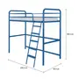 CAMA SISTEMA DE QUARTO INTEGRADO 88 CM COM ESTRUTURA PARA ESCRIVANINHA NEW LINK - ZIMBRO - Foto 10