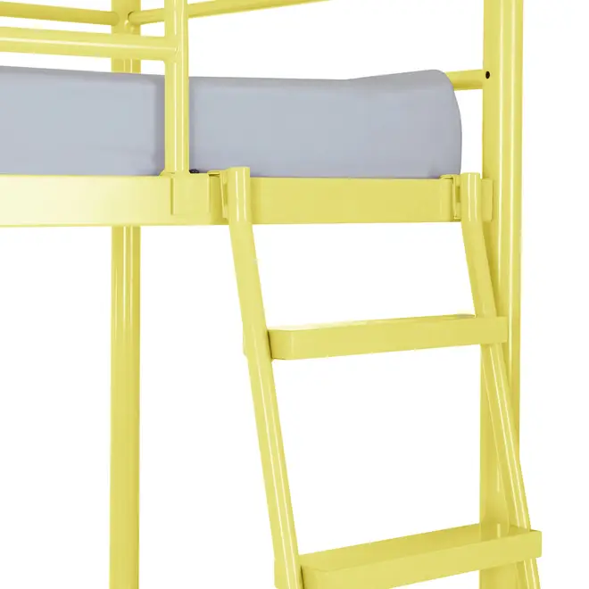 CAMA SISTEMA DE QUARTO INTEGRADO 88 CM COM ESTRUTURA PARA ESCRIVANINHA NEW LINK - LIMÃO SICILIANO - Foto 5