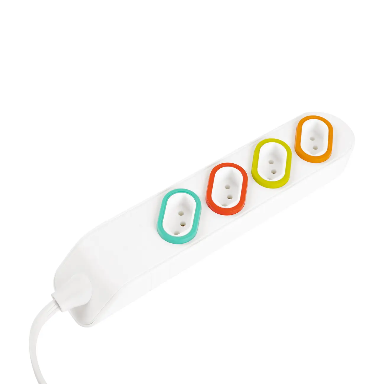 DANEVA EXTENSÃO ELÉTRICA MULTITOMADAS 3 M 4 TOMADAS 2P T 10A - BRANCO/MULTICOR - Foto 3
