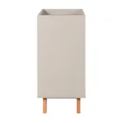 APARADOR 1 PORTA BASCULANTE 76 CM X 37 CM LIN - BEGE/NOZES - Foto 3