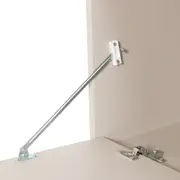 APARADOR 1 PORTA BASCULANTE 76 CM X 37 CM LIN - BEGE/NOZES - Foto 6