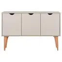 BEGE/NOZES - BUFFET 3 PORTAS 1,20 M X 35 CM LIN