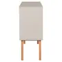 BUFFET 3 PORTAS 1,20 M X 35 CM LIN - BEGE/NOZES - Foto 3