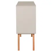 BUFFET 3 PORTAS 1,20 M X 35 CM LIN - BEGE/NOZES - Foto 3