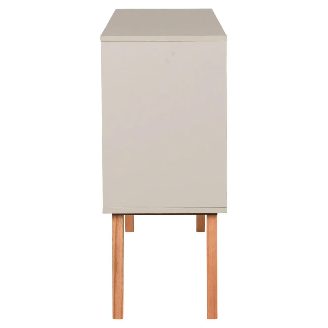 BUFFET 3 PORTAS 1,20 M X 35 CM LIN - BEGE/NOZES - Foto 3