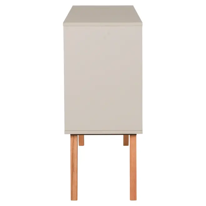 BUFFET 3 PORTAS 1,20 M X 35 CM LIN - BEGE/NOZES - Foto 3