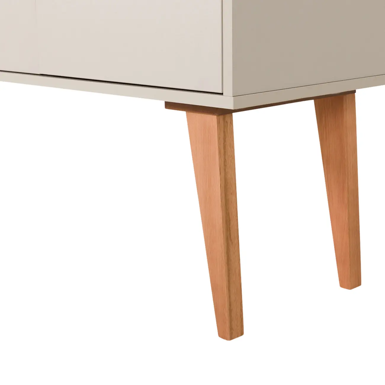 BUFFET 3 PORTAS 1,20 M X 35 CM LIN - BEGE/NOZES - Foto 6