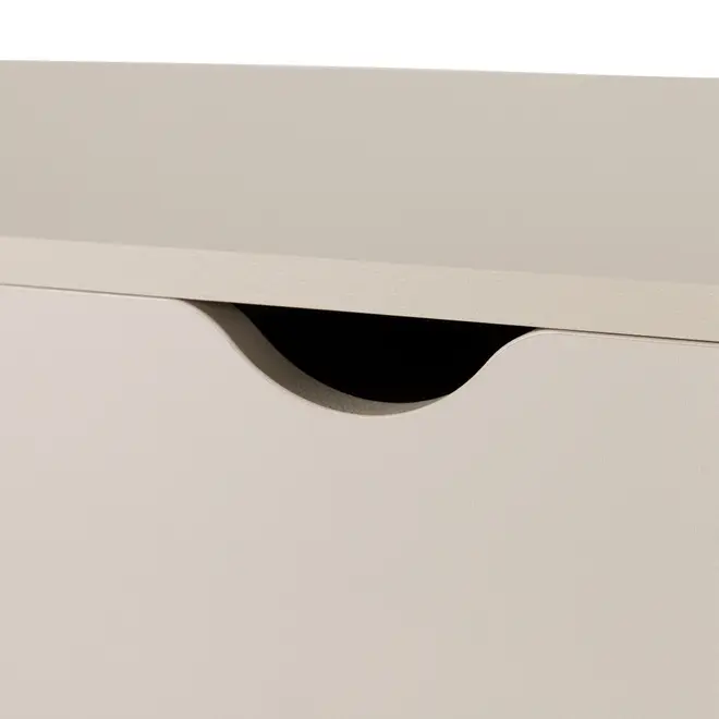 BUFFET 3 PORTAS 1,20 M X 35 CM LIN - BEGE/NOZES - Foto 7