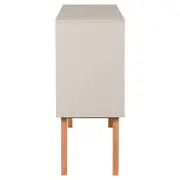 BUFFET 2 PORTAS/3 GAVETAS 1,20 M X 35 CM LIN - BEGE/NOZES - Foto 3
