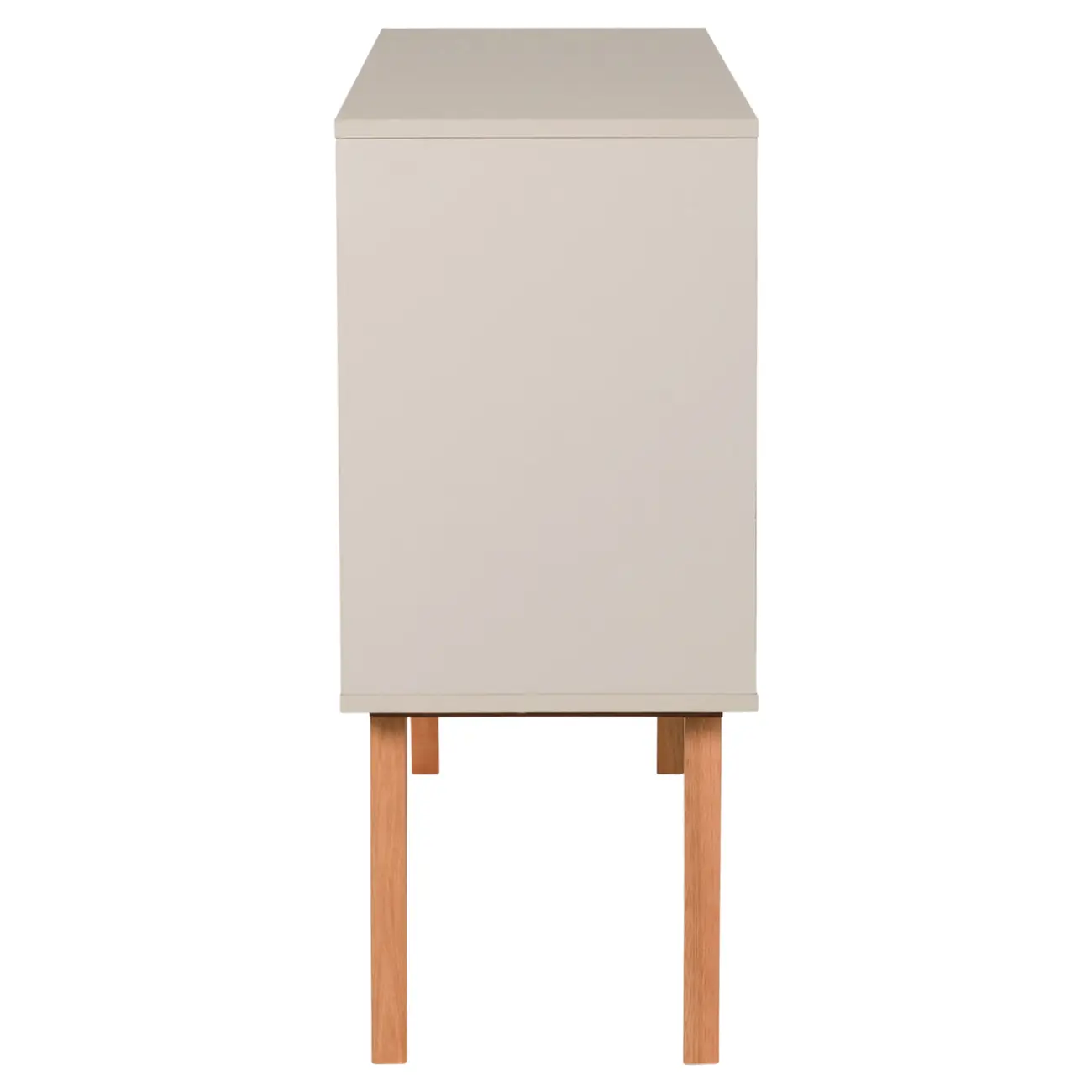 BUFFET 2 PORTAS/3 GAVETAS 1,20 M X 35 CM LIN - BEGE/NOZES - Foto 3