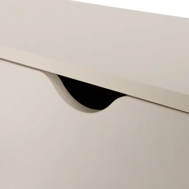 BUFFET 2 PORTAS/3 GAVETAS 1,20 M X 35 CM LIN - BEGE/NOZES - Foto 6