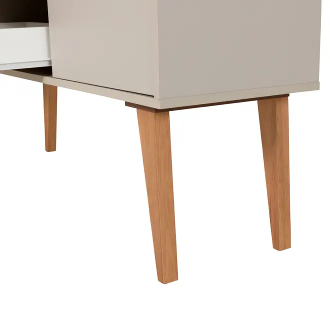BUFFET 2 PORTAS/3 GAVETAS 1,20 M X 35 CM LIN - BEGE/NOZES - Foto 7