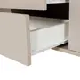 BUFFET 2 PORTAS/3 GAVETAS 1,20 M X 35 CM LIN - BEGE/NOZES - Foto 8