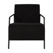 POLTRONA MINDY - PRETO/PRETO - Foto 2