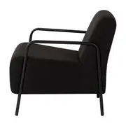 POLTRONA MINDY - PRETO/PRETO - Foto 3