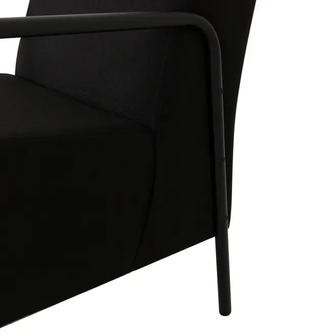 POLTRONA MINDY - PRETO/PRETO - Foto 6