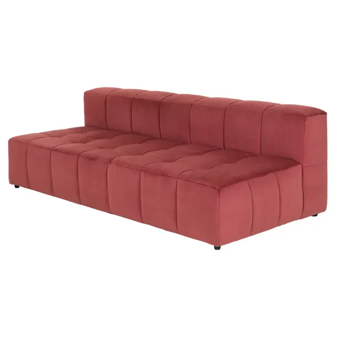 SOFÁ MODULAR 3 LUGARES SOFO - VELVET COTELÊ RODONITA - Foto 2