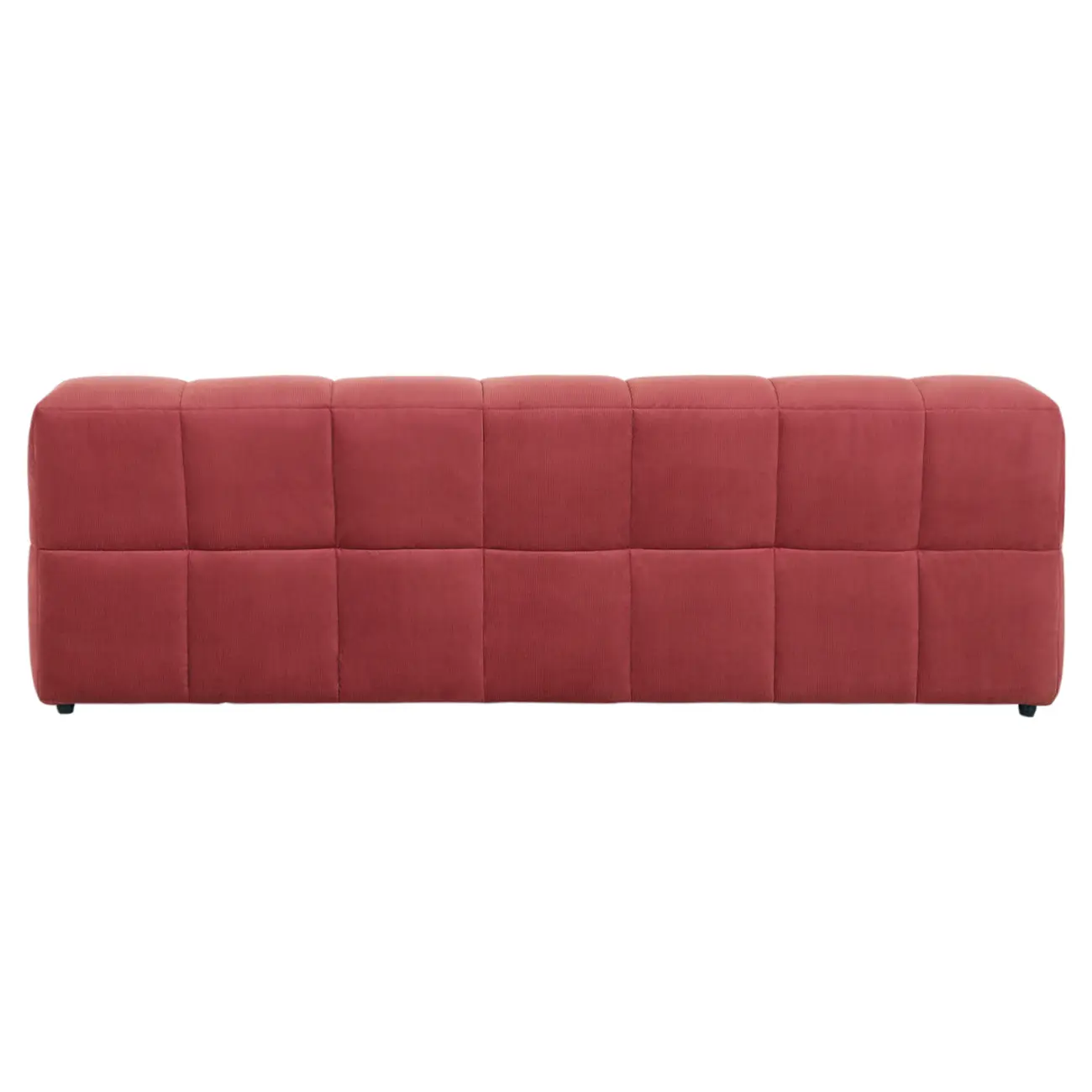 SOFÁ MODULAR 3 LUGARES SOFO - VELVET COTELÊ RODONITA - Foto 4
