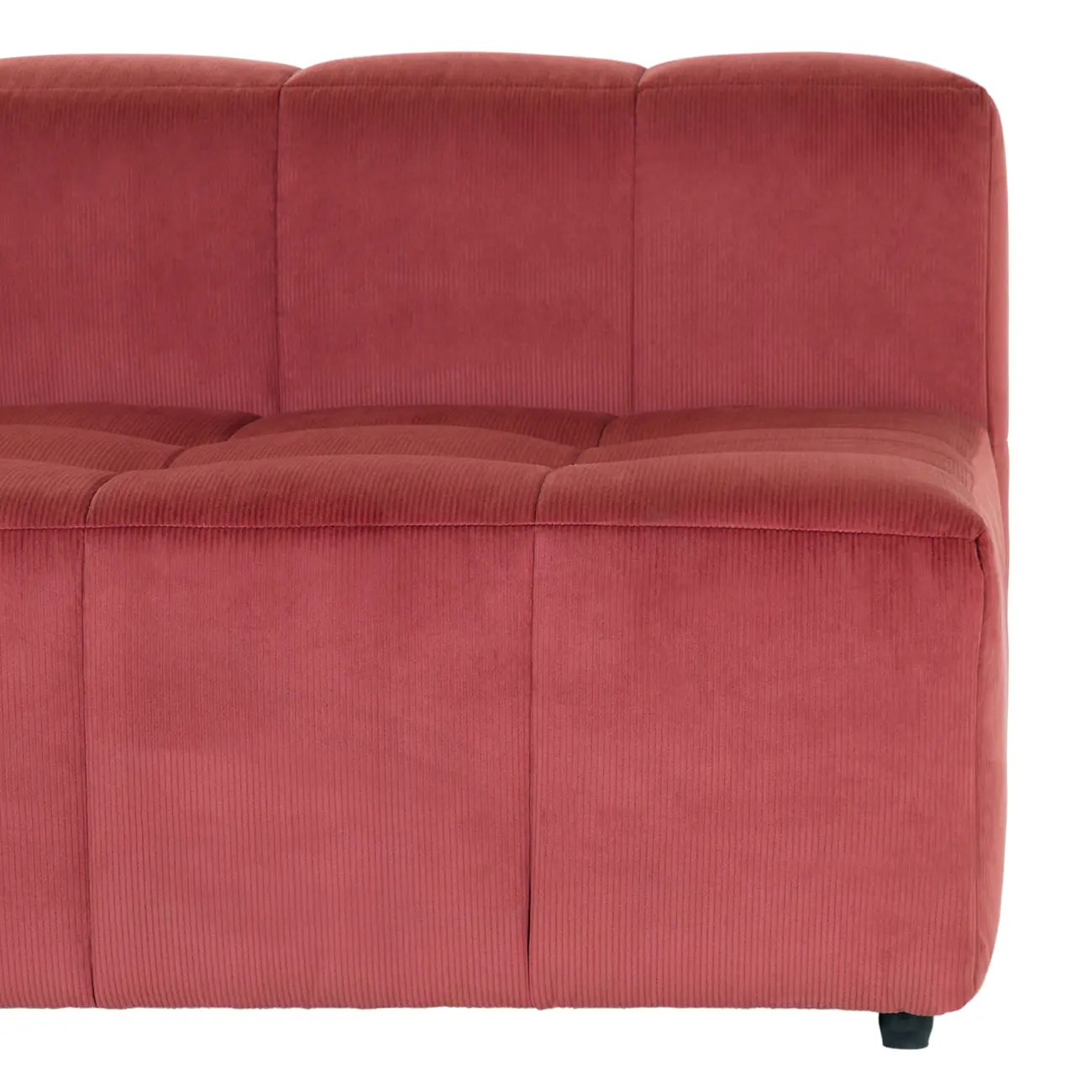 SOFÁ MODULAR 3 LUGARES SOFO - VELVET COTELÊ RODONITA - Foto 5