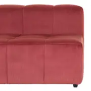 SOFÁ MODULAR 3 LUGARES SOFO - VELVET COTELÊ RODONITA - Foto 5