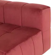 SOFÁ MODULAR 3 LUGARES SOFO - VELVET COTELÊ RODONITA - Foto 6