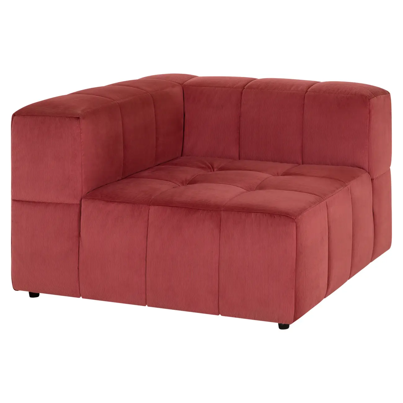 SOFÁ MODULAR CANTO SOFO - VELVET COTELÊ RODONITA - Foto 1