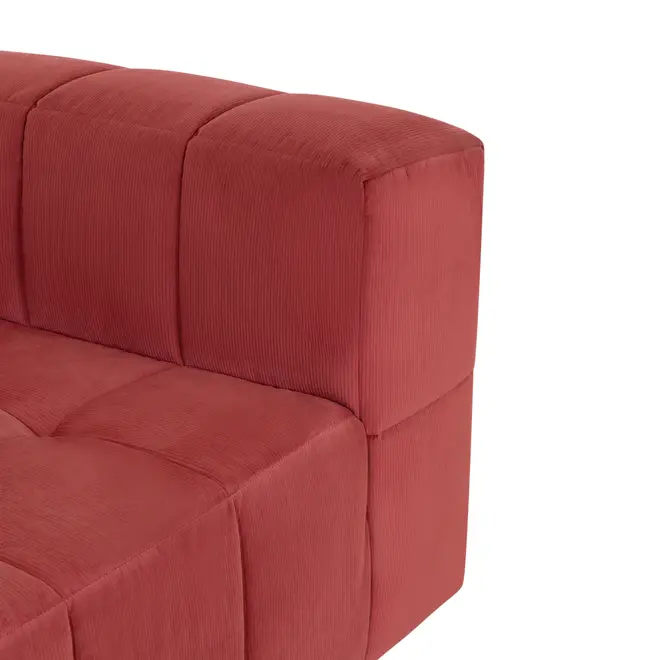 SOFÁ MODULAR CANTO SOFO - VELVET COTELÊ RODONITA - Foto 4