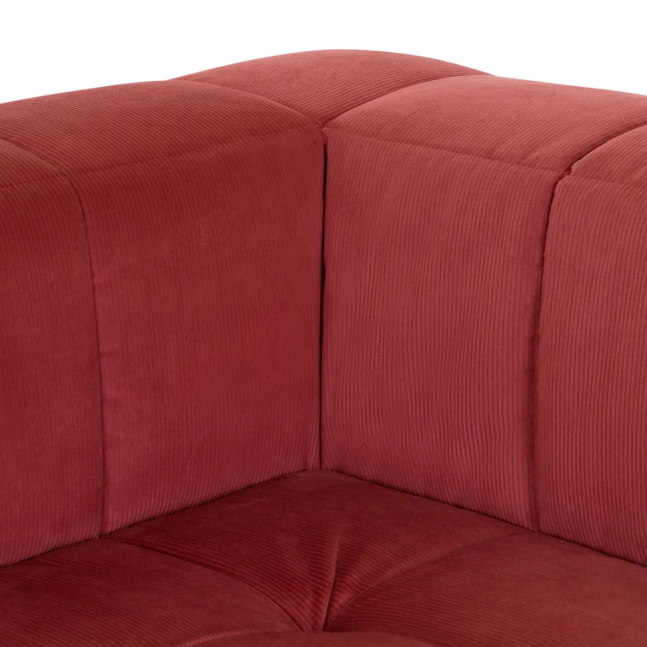 SOFÁ MODULAR CANTO SOFO - VELVET COTELÊ RODONITA - Foto 5