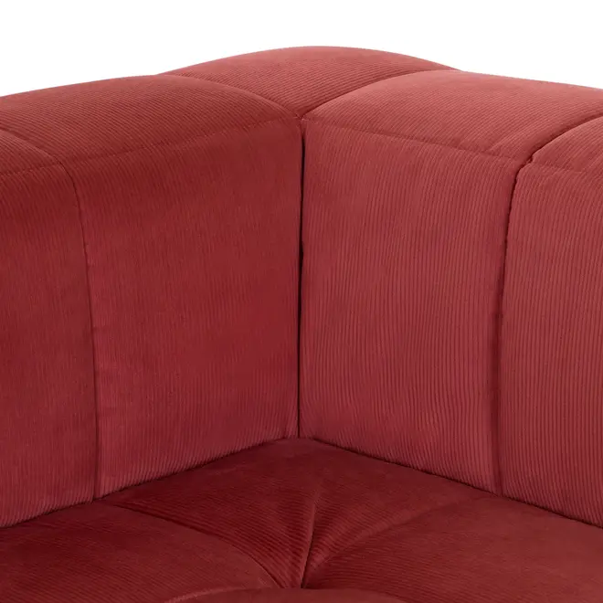 SOFÁ MODULAR CANTO SOFO - VELVET COTELÊ RODONITA - Foto 5