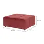 PUFF MODULAR SOFO - VELVET COTELÊ RODONITA - Foto 6