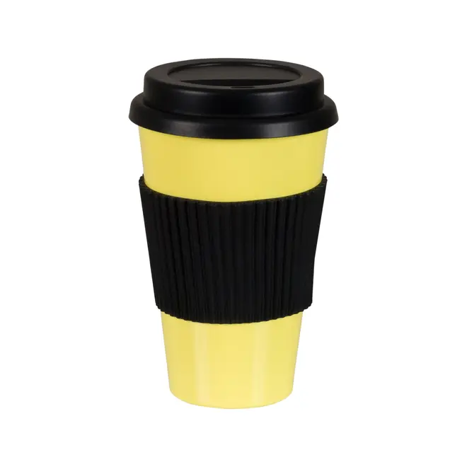 COPO COM TAMPA 450 ML GET GOING - LIMÃO SICILIANO/PRETO - Foto 1