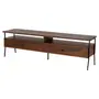 RACK 2 GAVETAS 1,80 M X 44 CM JAHARI - NOZES RÚSTICO/PRETO - Foto 2