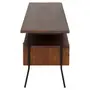 RACK 2 GAVETAS 1,80 M X 44 CM JAHARI - NOZES RÚSTICO/PRETO - Foto 4