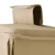 ORGANIZADOR PARA ARMÁRIO COM ZÍPER COTTON BAG - CAMELO/INCOLOR - Foto 2
