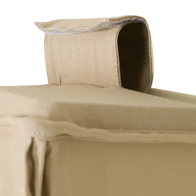 ORGANIZADOR PARA ARMÁRIO COM ZÍPER COTTON BAG - CAMELO/INCOLOR - Foto 2