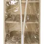 ORGANIZADOR PARA ARMÁRIO COM ZÍPER COTTON BAG - CAMELO/INCOLOR - Foto 3