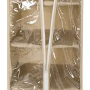ORGANIZADOR PARA ARMÁRIO COM ZÍPER COTTON BAG - CAMELO/INCOLOR - Foto 3