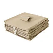 ORGANIZADOR PARA ARMÁRIO COM ZÍPER COTTON BAG - CAMELO/INCOLOR - Foto 4