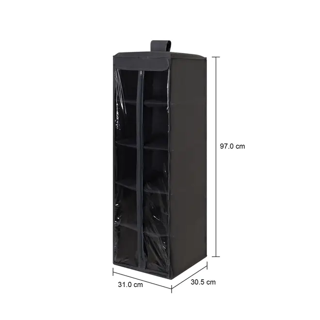 ORGANIZADOR PARA ARMÁRIO COM ZÍPER STOKCLOSET - KONKRET/INCOLOR - Foto 9