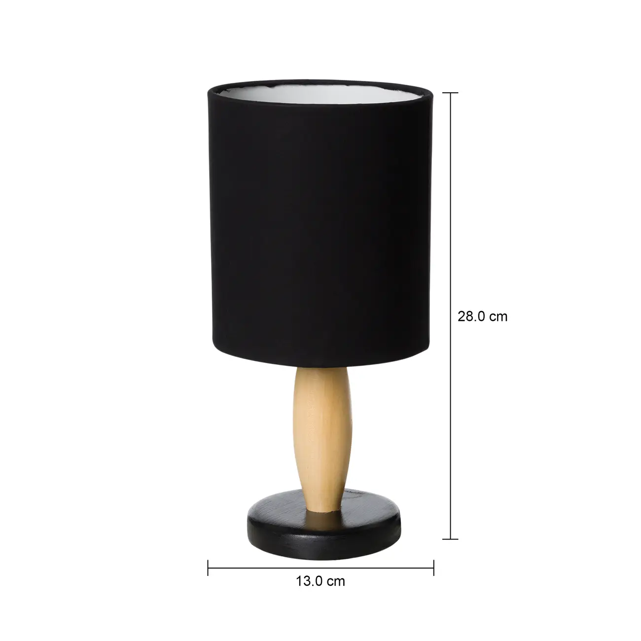 LUMINÁRIA DE MESA LILLE - NOZES/PRETO - Foto 4