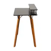 ESCRIVANINHA COM PRATELEIRA 1,10 M X 52 CM OVNI - NOZES/PRETO - Foto 3