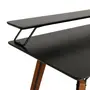 ESCRIVANINHA COM PRATELEIRA 1,10 M X 52 CM OVNI - NOZES/PRETO - Foto 4