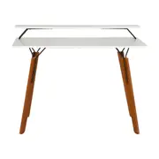ESCRIVANINHA COM PRATELEIRA 1,10 M X 52 CM OVNI - NOZES/BRANCO - Foto 1