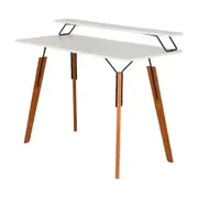 ESCRIVANINHA COM PRATELEIRA 1,10 M X 52 CM OVNI - NOZES/BRANCO - Foto 2