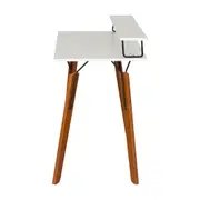 ESCRIVANINHA COM PRATELEIRA 1,10 M X 52 CM OVNI - NOZES/BRANCO - Foto 3